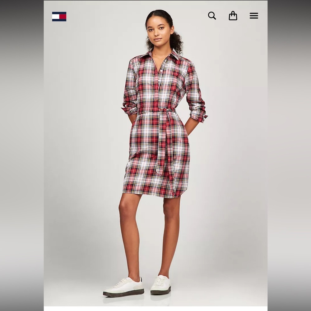 Tommy Hilfiger PLUS SIZE Plaid Dress NEW - Picture 2 of 9